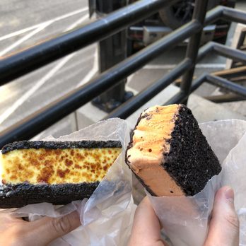 Mister - Creme Brûlée (left), Thai Milk Tea (right) - Ice Cream & Frozen Yogurt Near Me - Vancouver, British Columbia