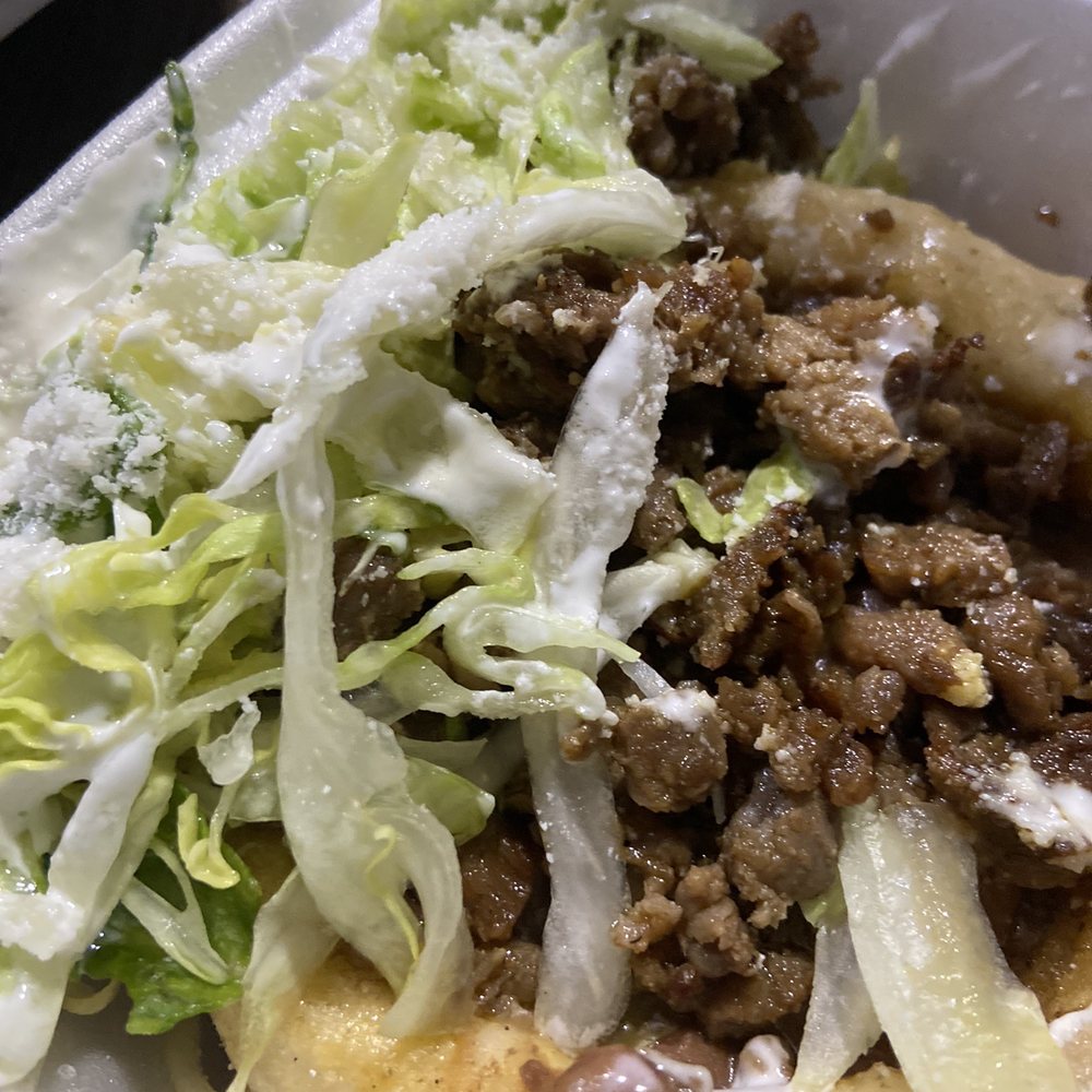Tacos Jalisco - Sope de Asada with no onions - Mexican Near Me - Pomona, California Tacos Jalisco - Sope de Asada with no onions - Mexican Near Me - Pomona, California