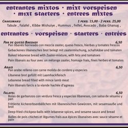 Habibi - Menu