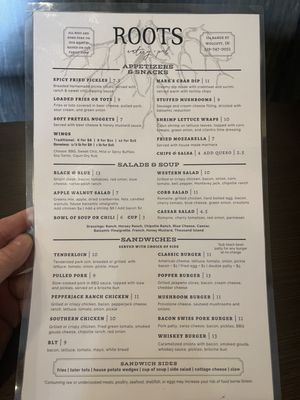 Menu photo 5 Roots Eatery and Pub Wolcott, IN Menu photo 5 Roots Eatery and Pub Wolcott, IN