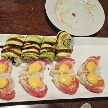 Sushi Sho - Sweetheart roll (5/5) I forgot the other (2/5) - Bubble Tea Near Me - Winston-Salem, North Carolina Sushi Sho - Sweetheart roll (5/5) I forgot the other (2/5) - Bubble Tea Near Me - Winston-Salem, North Carolina