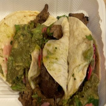 Lucharitos Mattituck - Build your own 3 tacos with brown guacamole - Mexican Near Me - Mattituck, New York