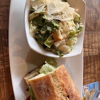 California Pizza Kitchen - CHICKEN CALIFORNIA CLUB SANDWICH Caesar salad - Pizza Near Me - Paramus, New Jersey