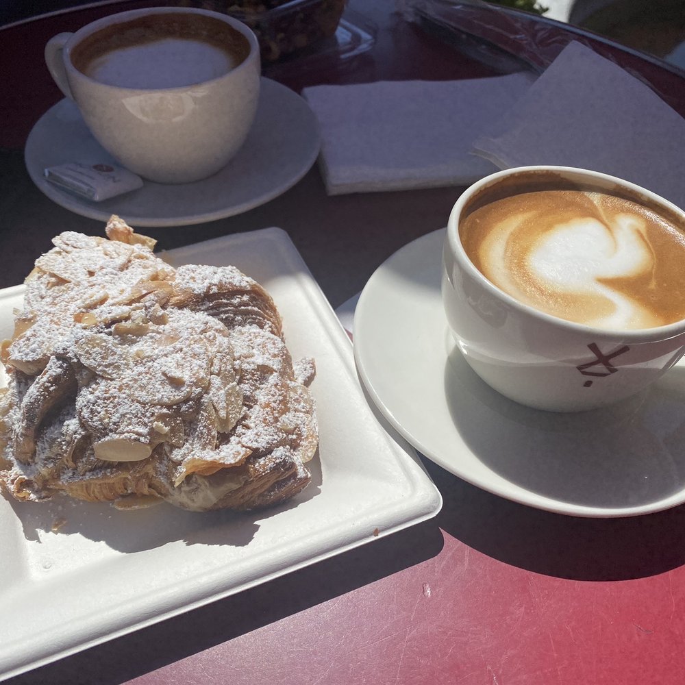 Moulin - Cappuccino and Almond croissant OMG THE BEST - Bakeries Near Me - Newport Beach, California Moulin - Cappuccino and Almond croissant OMG THE BEST - Bakeries Near Me - Newport Beach, California