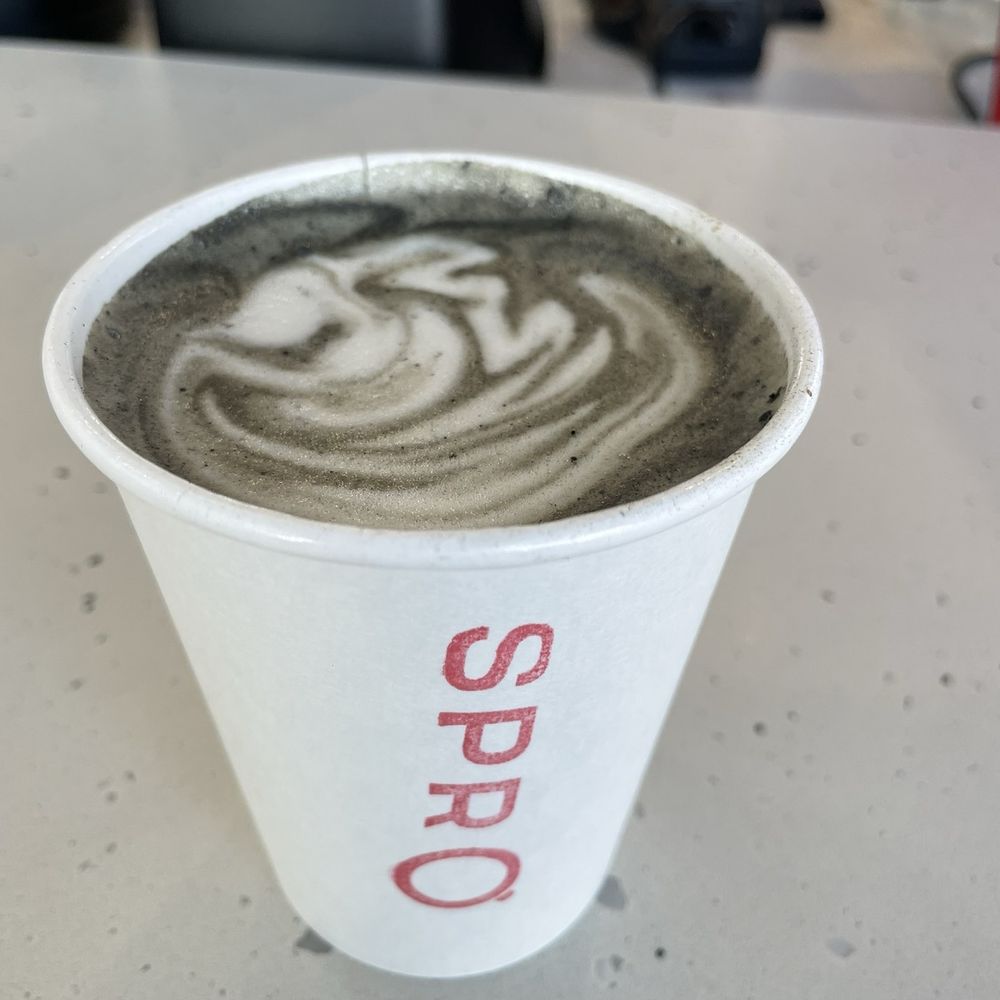 Charcoal latte Charcoal latte