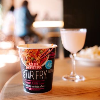 Tallboy - Nissin stir fry cup noodle - Dive Bars Near Me - Oakland, California Tallboy - Nissin stir fry cup noodle - Dive Bars Near Me - Oakland, California
