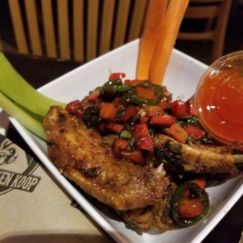 The Chicken Koop - Black pepper wings. A bit on the spicy side for me. Very good taste. - New American Near Me - Whittier, California The Chicken Koop - Black pepper wings. A bit on the spicy side for me. Very good taste. - New American Near Me - Whittier, California
