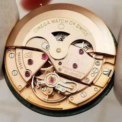 Inside Omega watchmaking working on Omega Dynamic & Automatic at Manhattan Time Service authorized Omega watchmaker