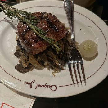 Original Joe's - 8 oz Filet Mignon with sauteed mushrooms and onions - Italian Near Me - San Francisco, California