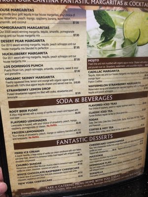 Menu photo 2 Los Domingos Mexican Restaurant Apple Valley, CA
