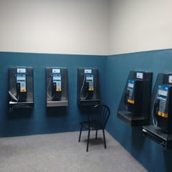 TA Travel Center - The phone room, with 3 'phone booths' directly to the left.