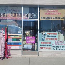 Paloma Fabrics & Alterations - Front of business