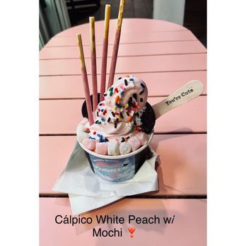 Thrills Soft Serve - Calpico White Peach specialty - Ice Cream & Frozen Yogurt Near Me - Honolulu, Hawaii Thrills Soft Serve - Calpico White Peach specialty - Ice Cream & Frozen Yogurt Near Me - Honolulu, Hawaii