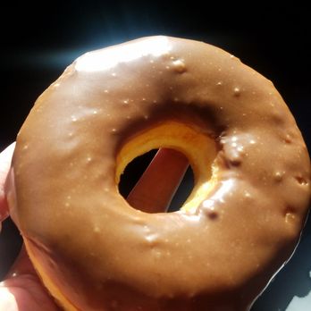 Alvernon Donut Shop - The Halo on this heavenly chocolate donut - Coffee & Tea Near Me - Tucson, Arizona