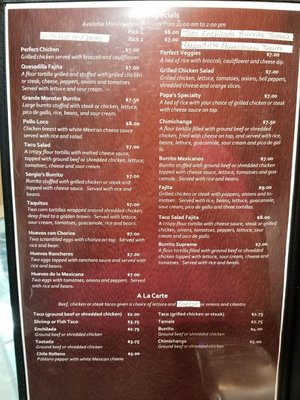 Menu photo 2 Sergio's Mexican Restaurant Murphysboro, IL Menu photo 2 Sergio's Mexican Restaurant Murphysboro, IL
