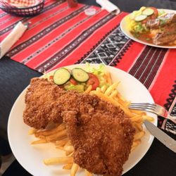 Sunset Bistro - Pork schnitzel, highly recommended