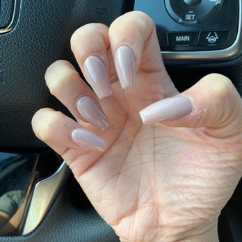 Studio Nails & Spa - Nude gel coffin shape - Nail Salons Near Me - Silverdale, Washington