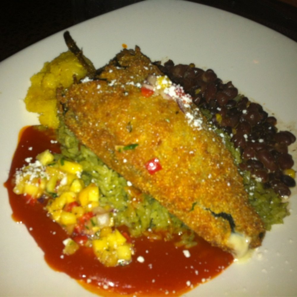Sinigual - Chile relleno...think of it as a big, deliciously stuffed Jalapeño popper! - Mexican Near Me - Manhattan, New York Sinigual - Chile relleno...think of it as a big, deliciously stuffed Jalapeño popper! - Mexican Near Me - Manhattan, New York