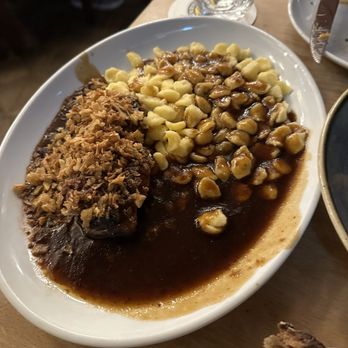 Augustiner am Platzl - Beef topped with onions and spaetzel - German Near Me - Munich, BY