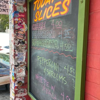More Home Slice Pizza - Menu Board for the day - Pizza Near Me - Austin, Texas More Home Slice Pizza - Menu Board for the day - Pizza Near Me - Austin, Texas