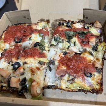 Via 313 Pizza - Piece of kitchen sponge - Pizza Near Me - Cedar Park, Texas Via 313 Pizza - Piece of kitchen sponge - Pizza Near Me - Cedar Park, Texas