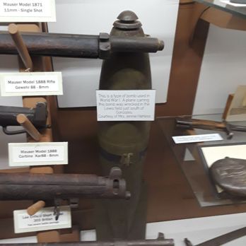 Gonzales Memorial Museum - A WW 1 bomb dropped from planes - Museums Near Me - Gonzales, Texas Gonzales Memorial Museum - A WW 1 bomb dropped from planes - Museums Near Me - Gonzales, Texas