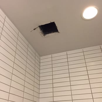 Refinery Hotel - #1107 bathroom - showing vent that fell from the ceiling and struck me. The manager joked about it after, no apologies. Unrefined - Hotels Near Me - New York, New York Refinery Hotel - #1107 bathroom - showing vent that fell from the ceiling and struck me. The manager joked about it after, no apologies. Unrefined - Hotels Near Me - New York, New York