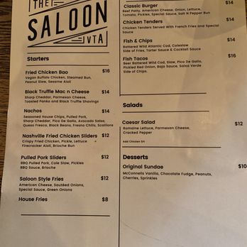The Saloon Ventura - Food Menú - Cocktail Bars Near Me - Ventura, California The Saloon Ventura - Food Menú - Cocktail Bars Near Me - Ventura, California