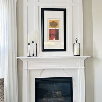 Alexander's Painting - Accent wall above the fireplace - Painters Near Me - Rochester Hills, Michigan Alexander's Painting - Accent wall above the fireplace - Painters Near Me - Rochester Hills, Michigan