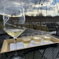 Three Fox Vineyards & Brewery - Vineyard seating