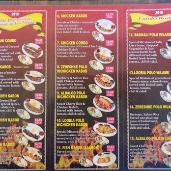 Nayeb Kabab - Menu. Dec 2020 - Persian/Iranian Near Me - Los Angeles, California Nayeb Kabab - Menu. Dec 2020 - Persian/Iranian Near Me - Los Angeles, California