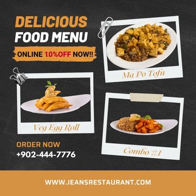 Menu photo 2 Jean's Chinese Restaurant Halifax, NS