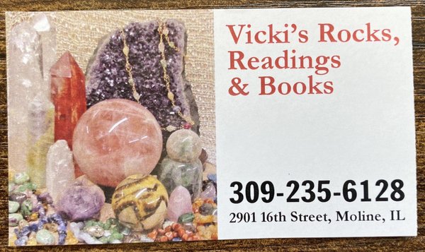 Vicki's Rocks Readings & Books