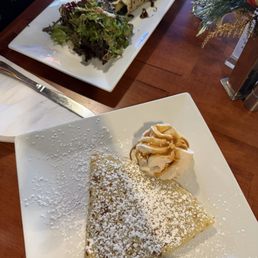 Peanut butter mousse crepe and roast beef crepe Peanut butter mousse crepe and roast beef crepe
