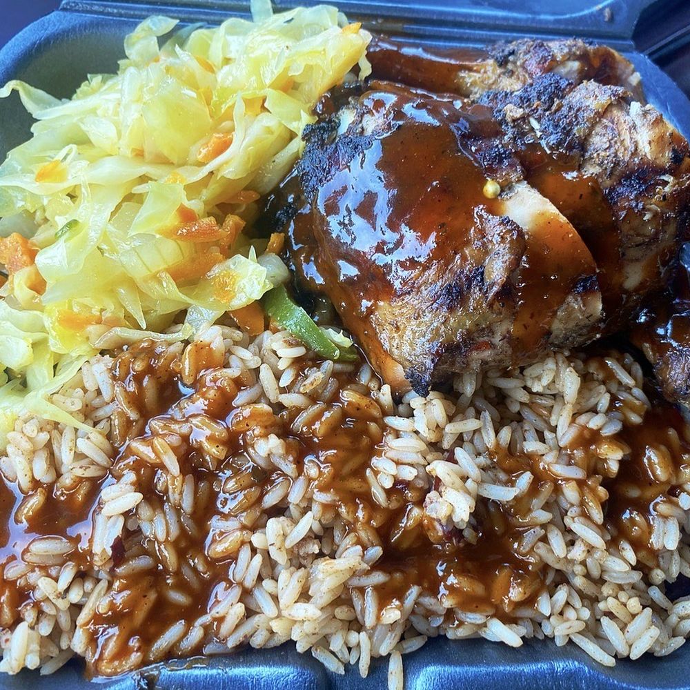 Marley’s Convenience Store - Jerk Chicken, rice and peas and cabbage. - Convenience Stores Near Me - Biloxi, Mississippi Marley’s Convenience Store - Jerk Chicken, rice and peas and cabbage. - Convenience Stores Near Me - Biloxi, Mississippi
