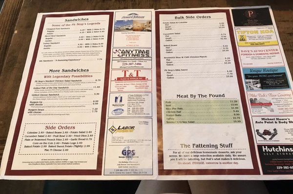 Menu photo 4 Pit Stop Bar-B Q & Grill Tifton, GA Menu photo 4 Pit Stop Bar-B Q & Grill Tifton, GA