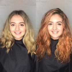 Payton Place Salon - She wanted hair the color of a juicy peach!