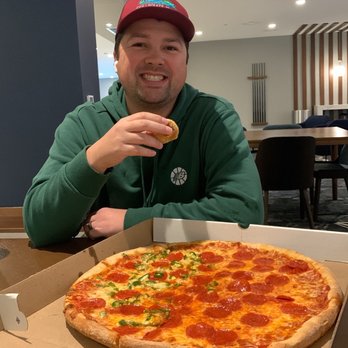 Frank's Pizzeria - Large pepperoni with 1/2 jalapeños - Pizza Near Me - Blue Bell, Pennsylvania