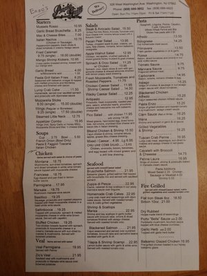 Menu photo 2 Enzo's Pasta Grill Washington, NJ Menu photo 2 Enzo's Pasta Grill Washington, NJ