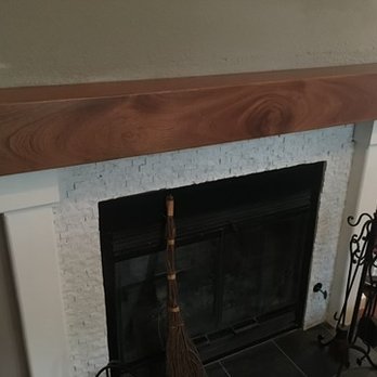Bravo's Handyman and Landscape Services - Custom fireplace mantel made of hard wood. - Handyman Near Me Bravo's Handyman and Landscape Services - Custom fireplace mantel made of hard wood. - Handyman Near Me