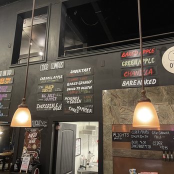 d's Wicked Cider's - Todays board of options.  Ask for the menu for more!!! - Cideries Near Me - Kennewick, Washington