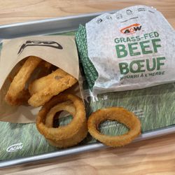 A&W - Papa burger and onion rings~