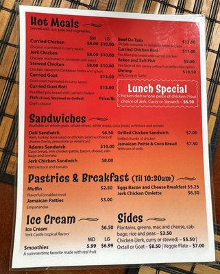 Menu photo 2 Tropical Island Coffee Cafe Winchester, VA