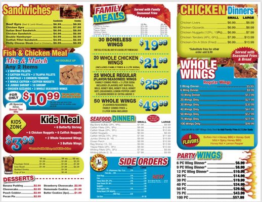 Menu photo 3 Jrs Fish & Chicken Memphis, TN Menu photo 3 Jrs Fish & Chicken Memphis, TN