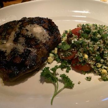 Houston's Restaurant - Hawaiian Rib-eye with tabbouleh - New American Near Me - Irvine, California Houston's Restaurant - Hawaiian Rib-eye with tabbouleh - New American Near Me - Irvine, California