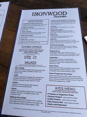 Menu photo 1 Ironwood Tavern Martinez, GA