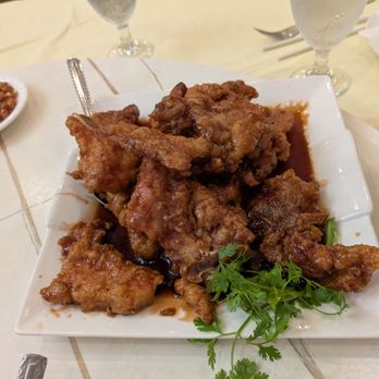 Dong Yue seafood restaurant - Peking Pork chops, fried and has a sweet and sour tang - Seafood Near Me - Flushing, New York