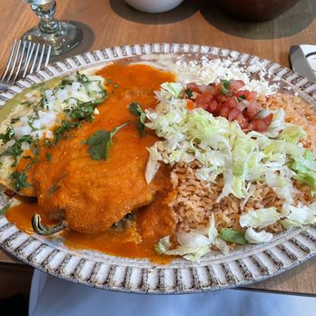 Elena's Mexican Restaurant - combo with crab enchilada and chile rellano - American Near Me - San Francisco, California Elena's Mexican Restaurant - combo with crab enchilada and chile rellano - American Near Me - San Francisco, California