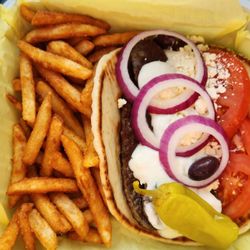 Old Town Burger & Breakfast - Gyro basket with fries