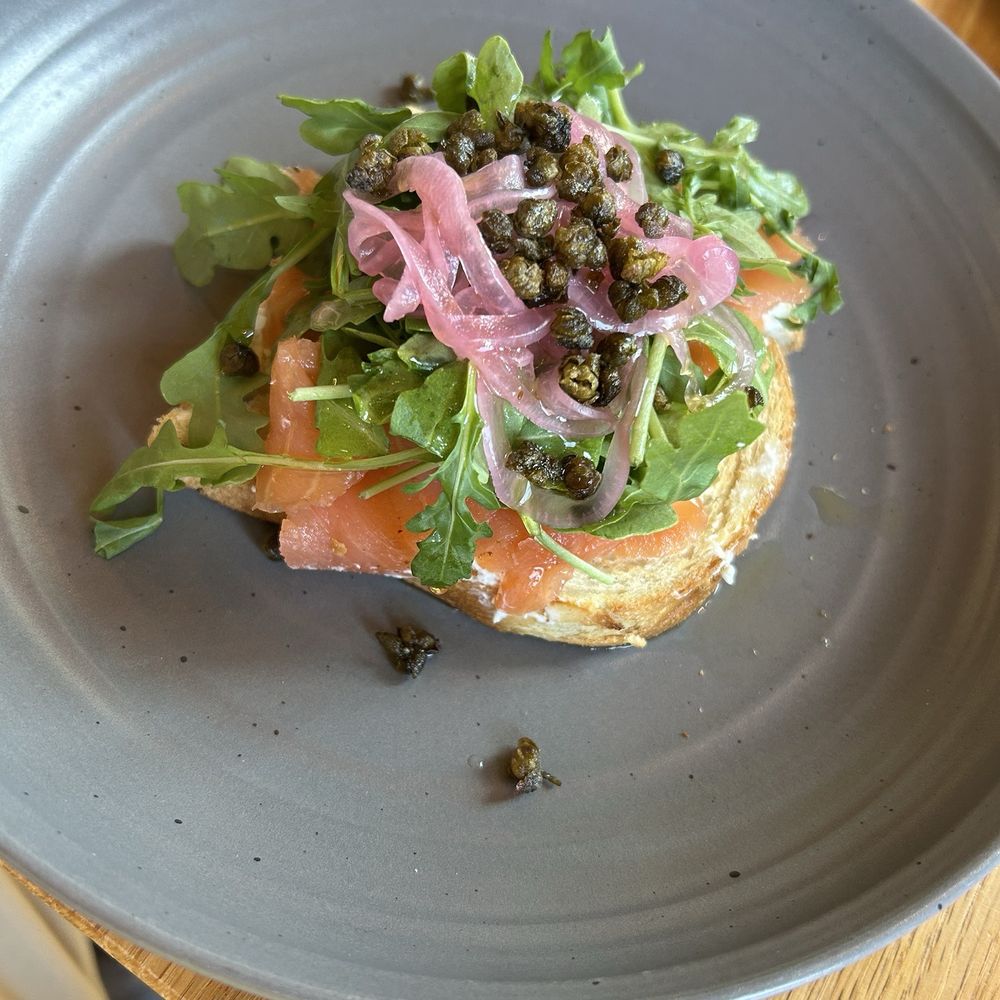Salt Yard Cafe & Bar - Salmon toast fresh and great!! - New American Near Me - Portland, Maine Salt Yard Cafe & Bar - Salmon toast fresh and great!! - New American Near Me - Portland, Maine